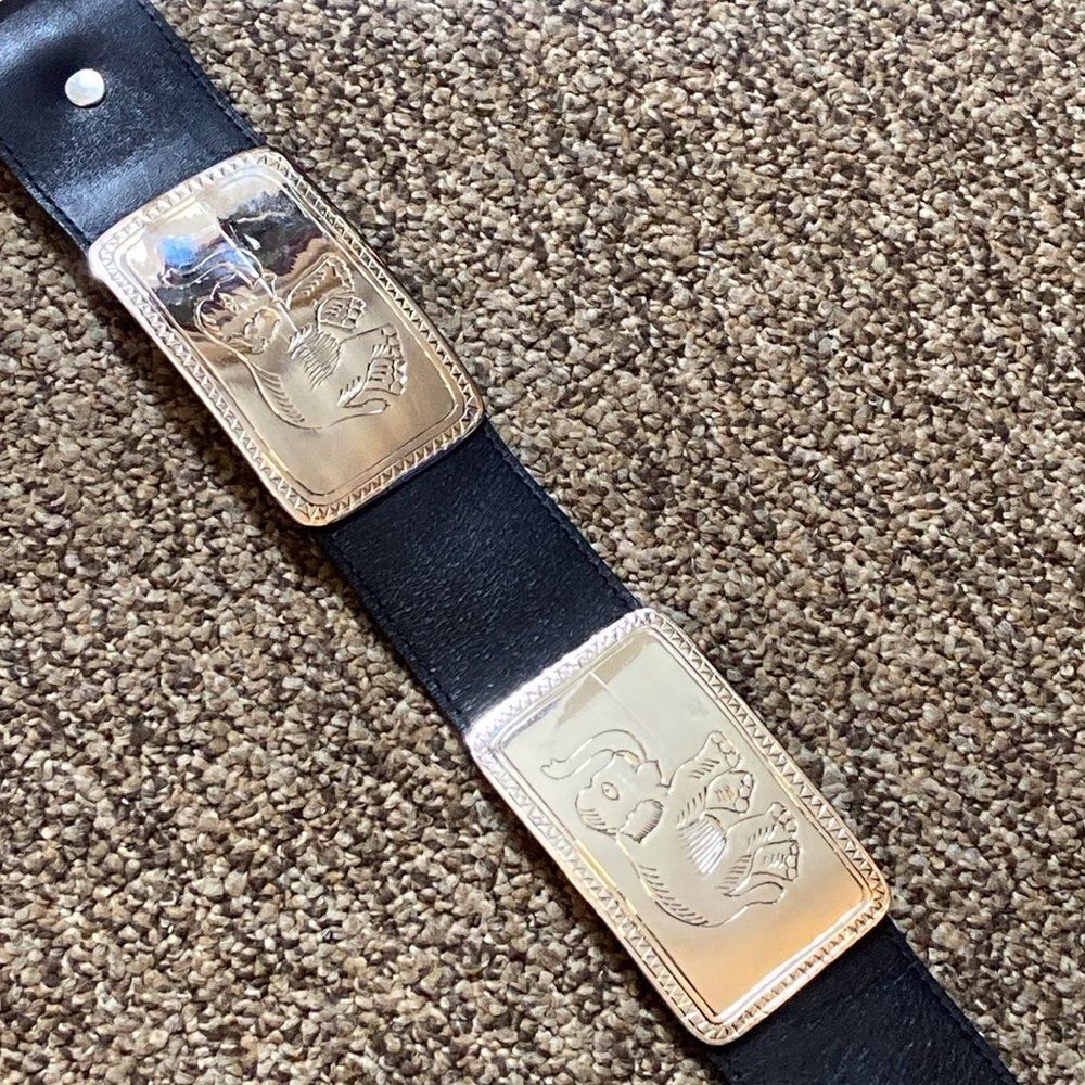 VTG, Street Ahead Leather Conchos Women’s Elephants 🐘 Belt Size S - Picture 8 of 16